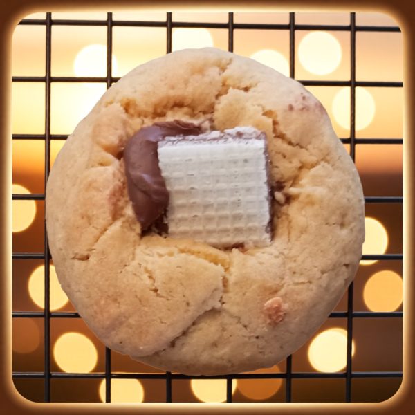 nutella stuffed cookie